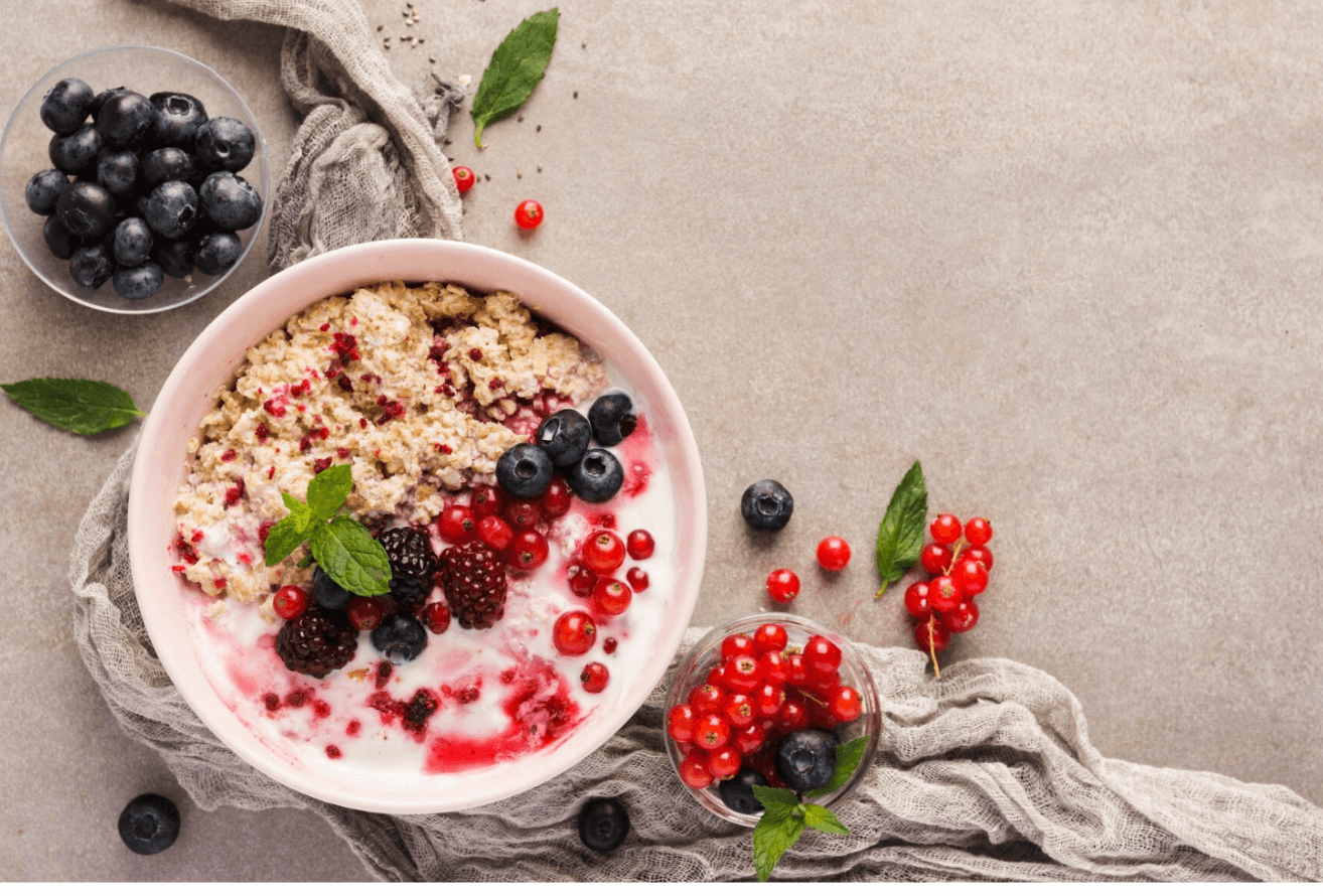 Porridge de quinoa et fruits rouges